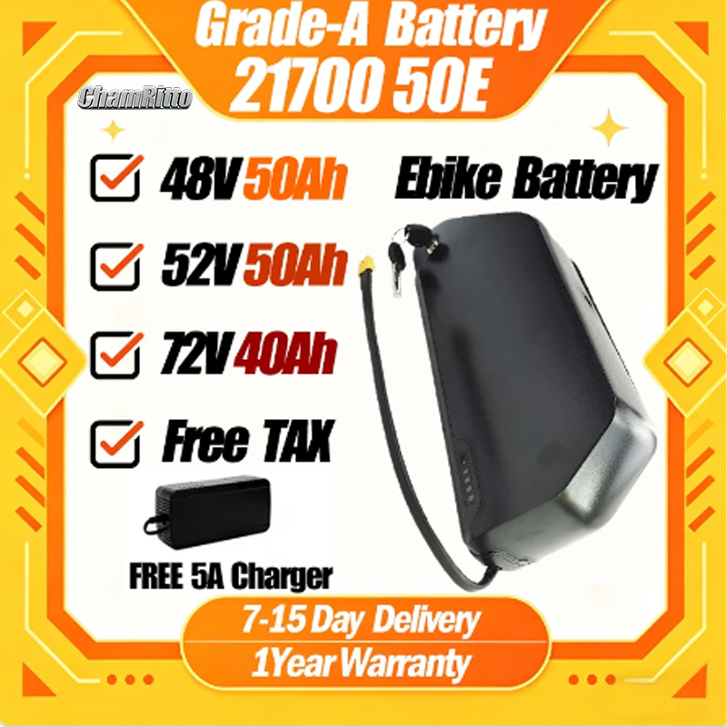 Electric Bicycle Battery 72V 30Ah - Baterai Sepeda Listrik Polly Downtube Hailong