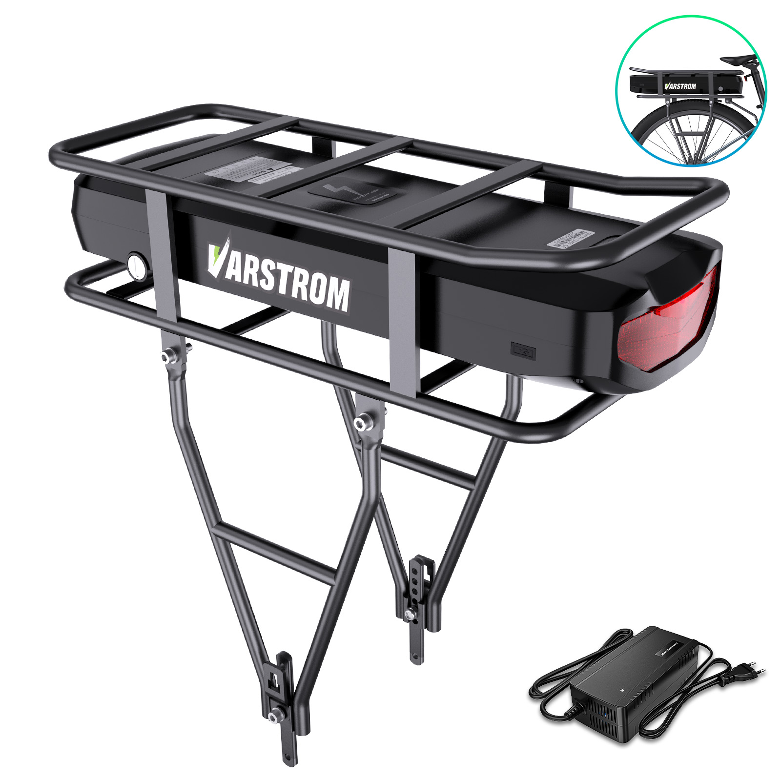 Ebike Battery 48V 20Ah Hailong - Rak Baterai Sepeda Listrik 52V 48V