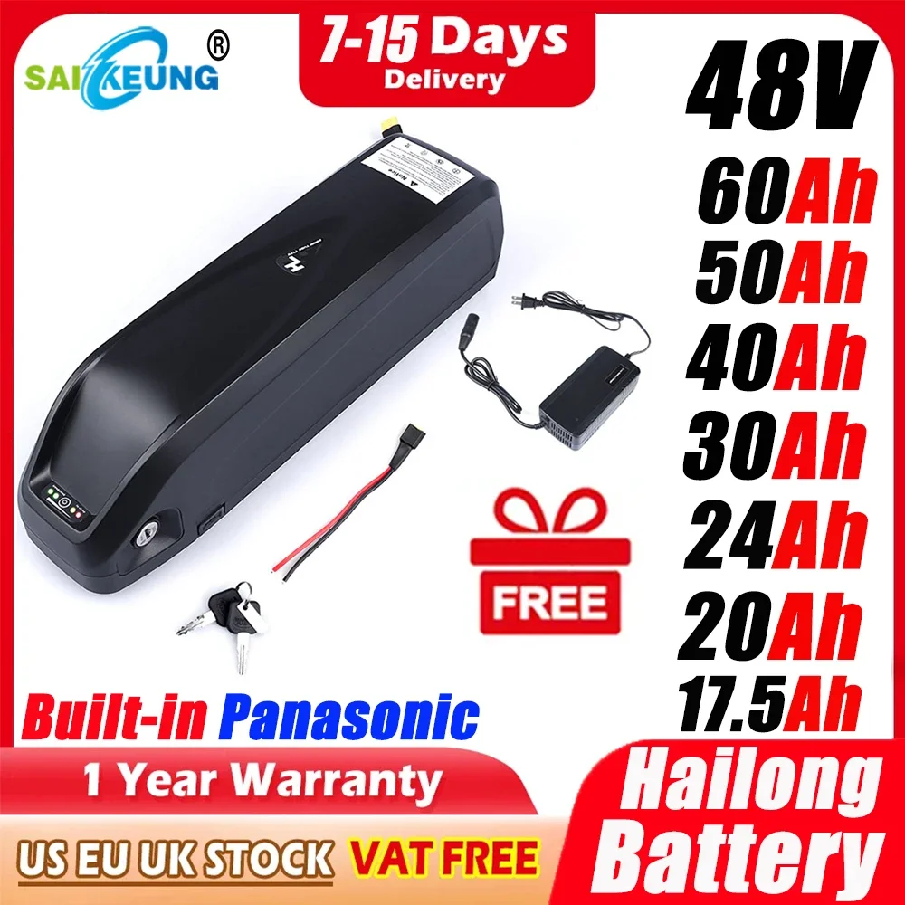 Ebike Battery 48V 20Ah Hailong - Baterai Ebike 48V 52V 20AH 60V