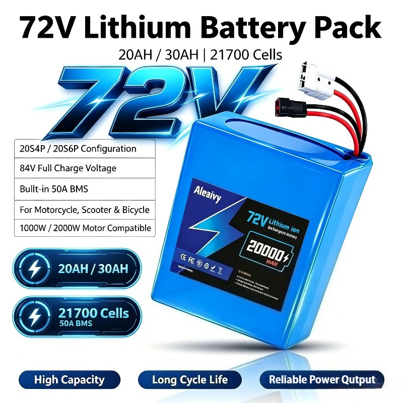 Electric Bicycle Battery 72V 30Ah - Baterai 72V 20S4P 20AH 20S6P 30AH