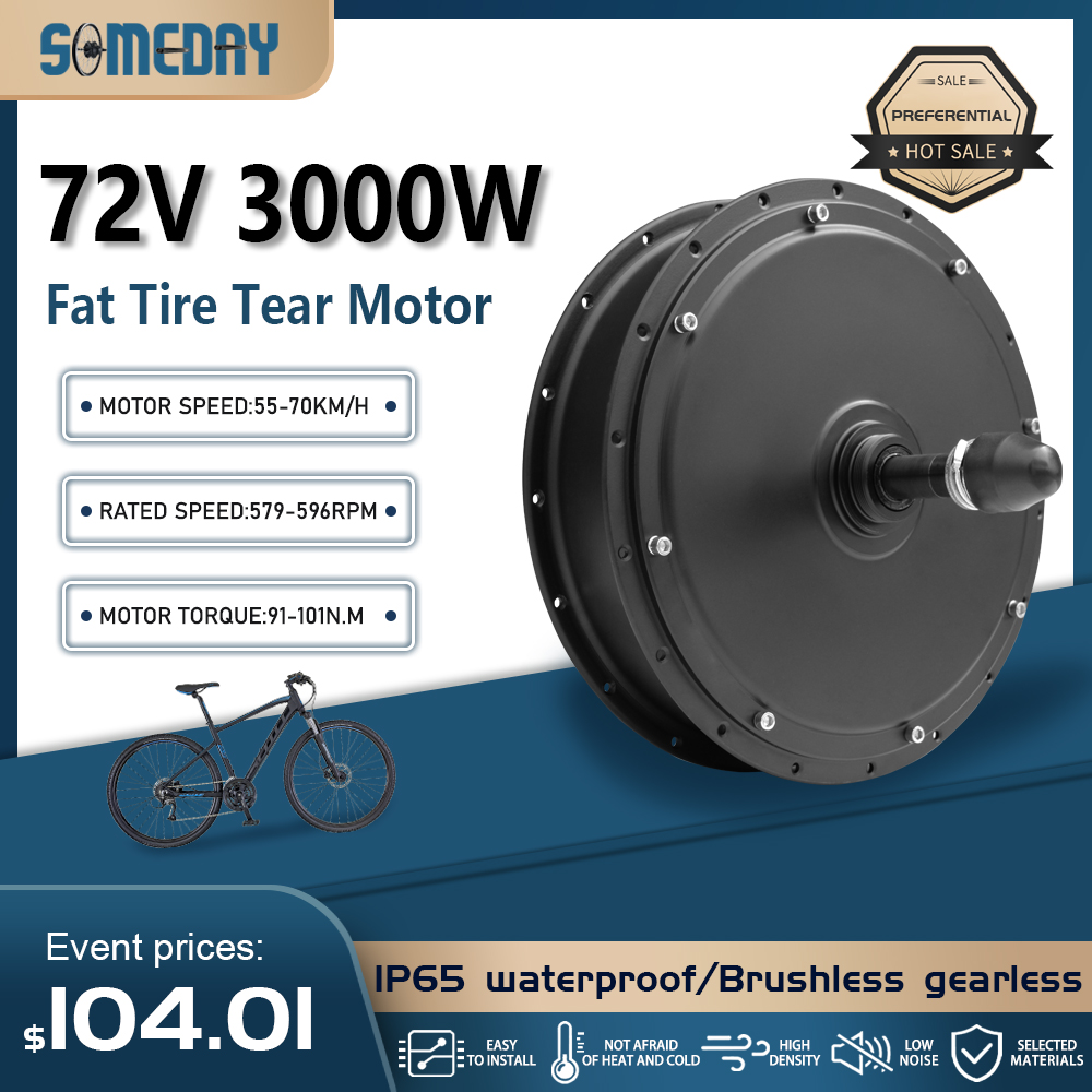 Ebike Conversion Kit 72V 3000W - Motor E-Bike Ban Gemuk 72V 3000W