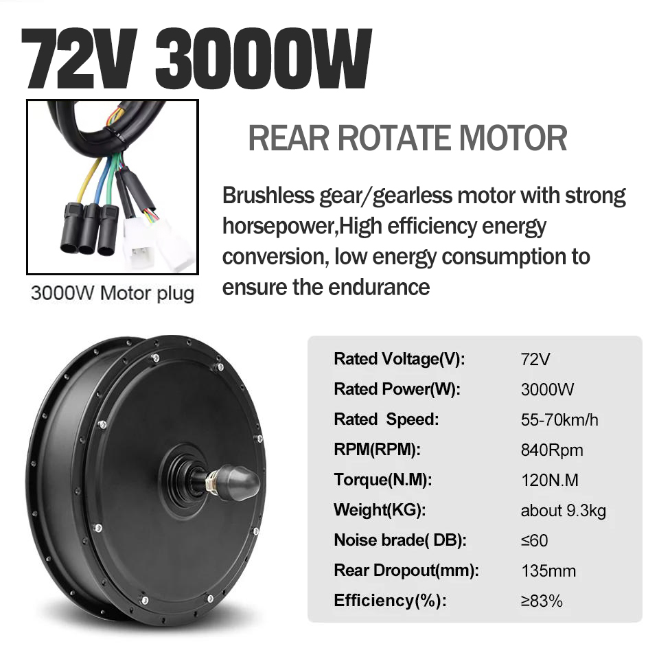 Kit Konversi Ebike Upgrade Ter - Ebike Conversion Kit 72V 3000W ulasan dan harga