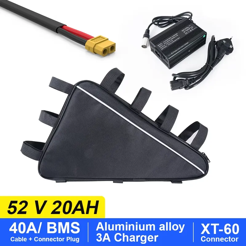 Baterai Sepeda Listrik Lithium - Ebike Battery 52V 20Ah Triangle Pack ulasan dan harga