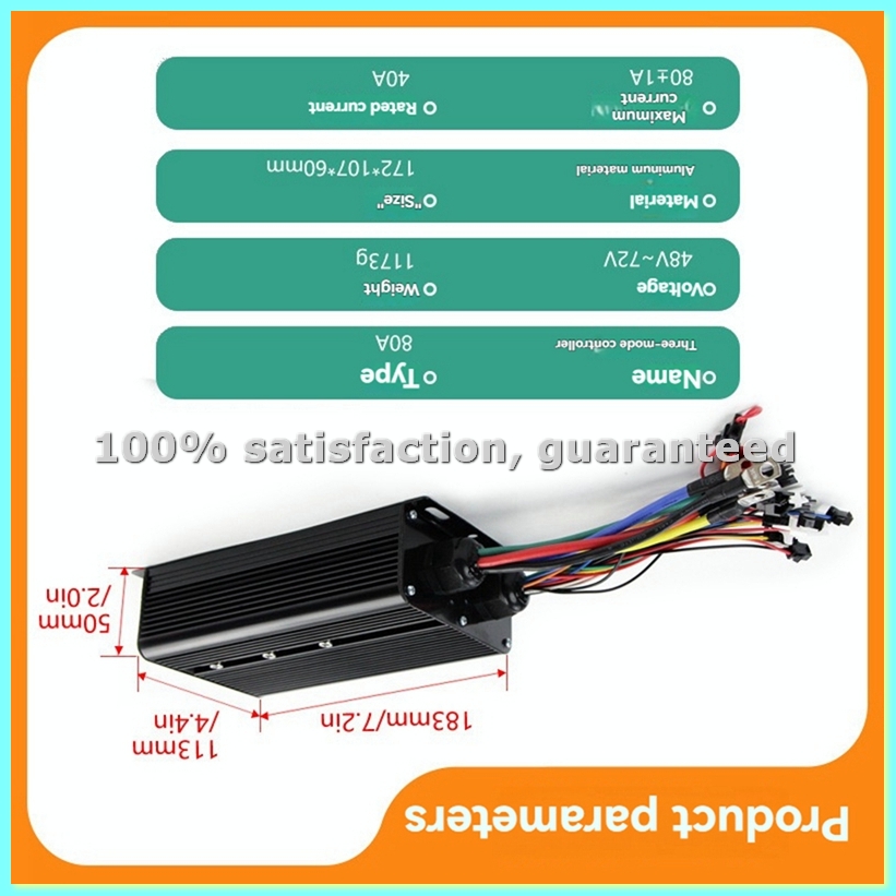 Set Pengontrol Tiga Mode Seped - Sine Wave Controller 48V 72V 80A ulasan dan harga