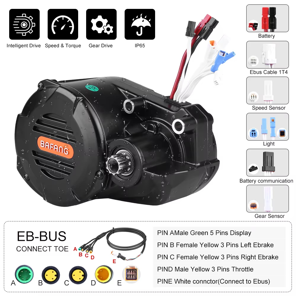 Kit Konversi Sepeda Listrik Ba - Mid Drive Motor Kit 52V 1000W ulasan dan harga