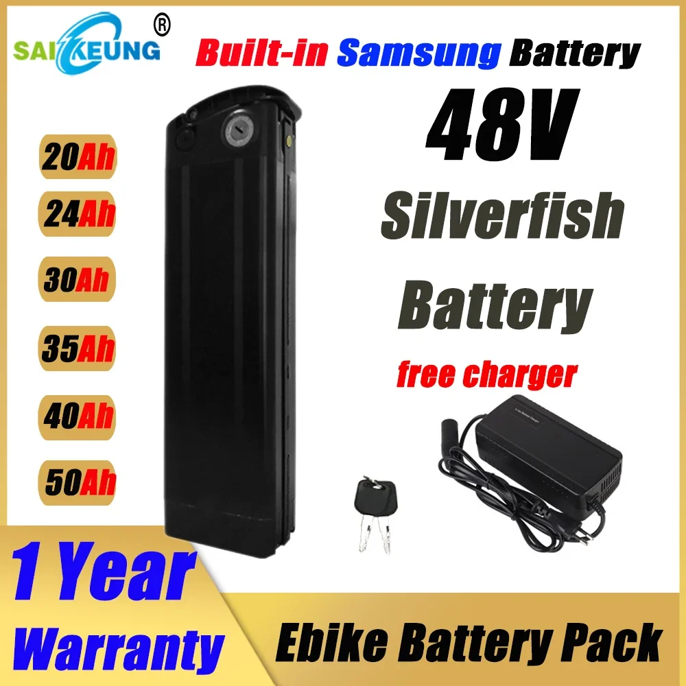 Sepeda listrik SilverFish 48v  - Ebike Battery 48V 20Ah Hailong ulasan dan harga