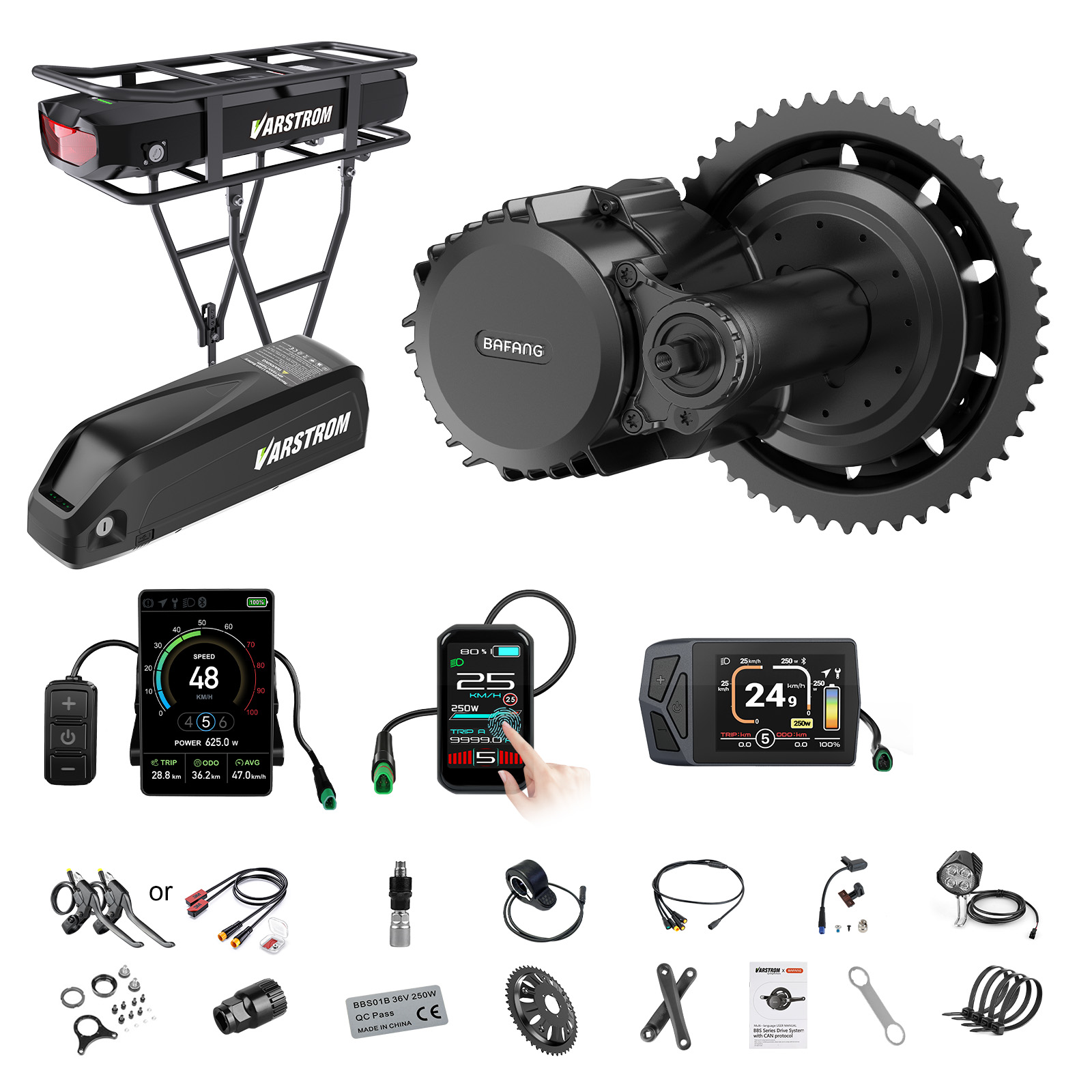 [Pengiriman AS] Motor Bafang 7 - Mid Drive Motor Kit 52V 1000W ulasan dan harga
