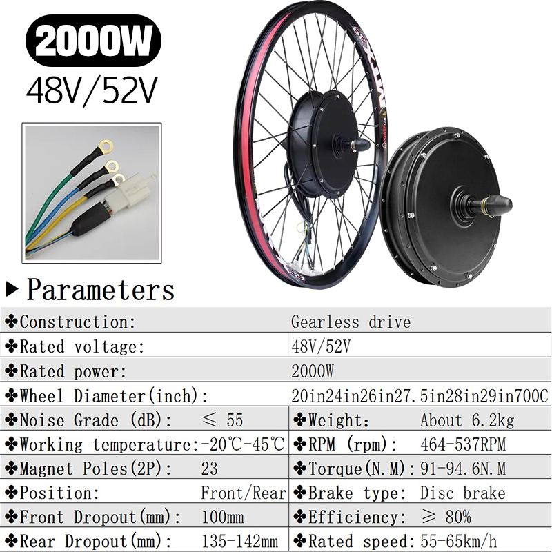 Motor Hub Roda Belakang Sepeda - 72V 5000W Hub Motor Kit ulasan dan harga