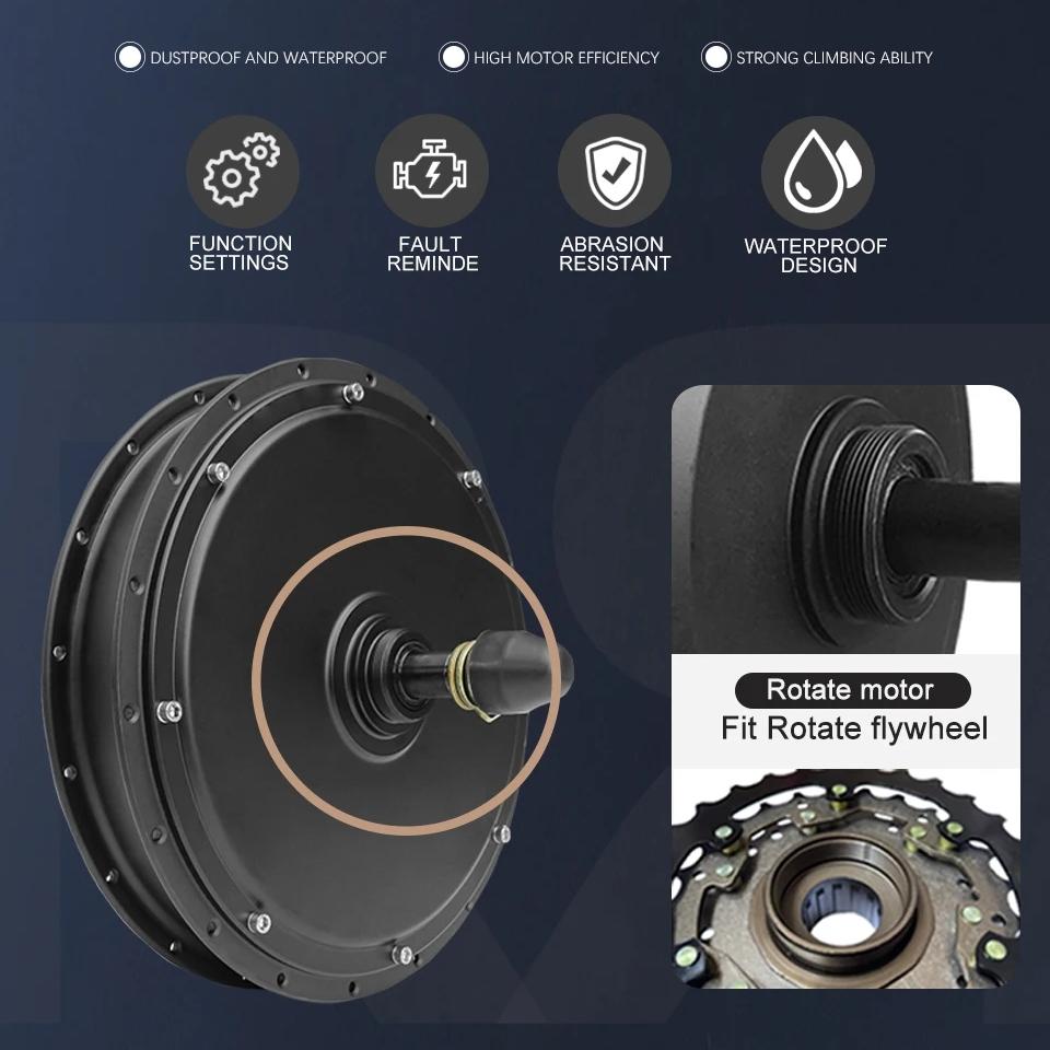 Motor Hub Roda Belakang Sepeda - 72V 5000W Hub Motor Kit ulasan dan harga