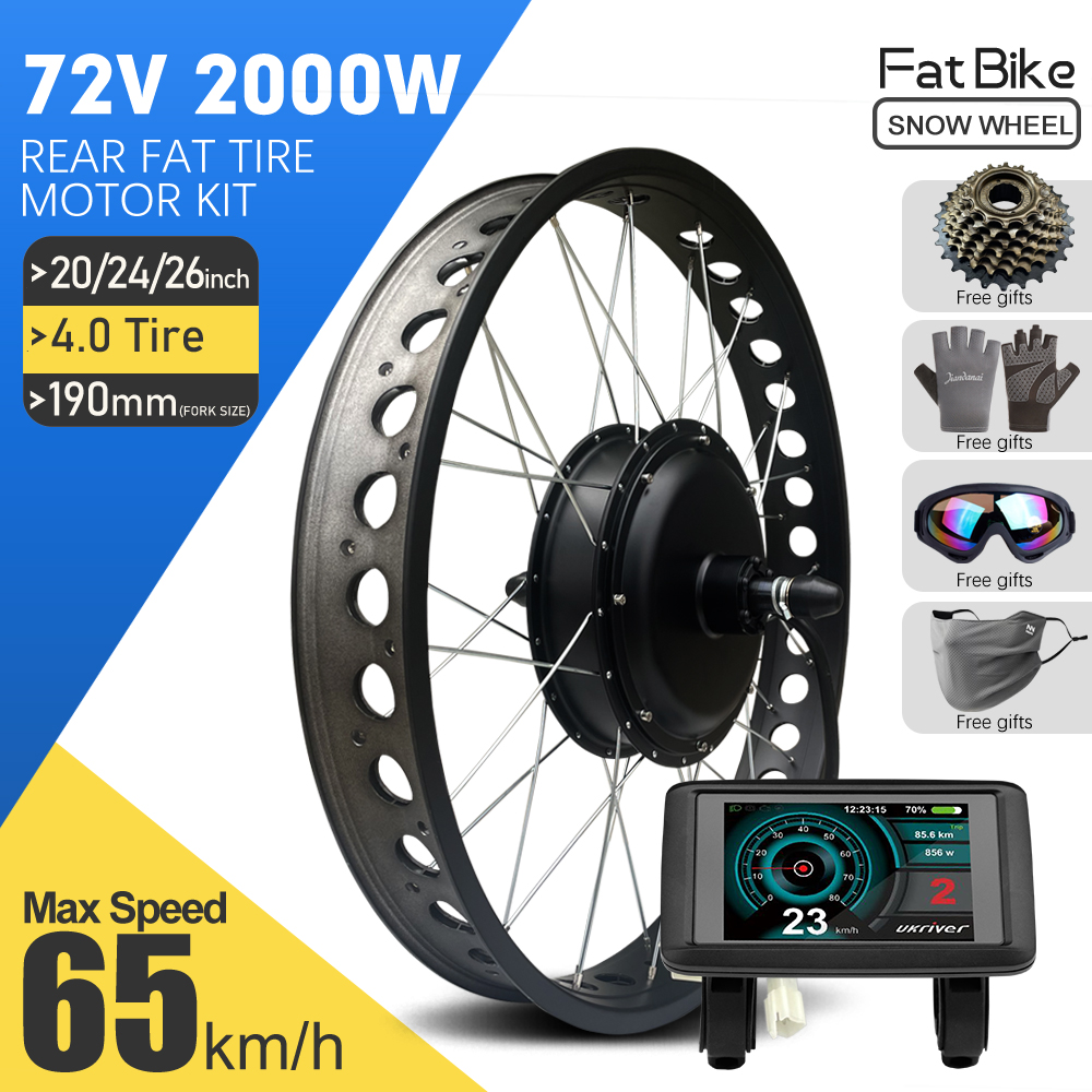 Kit Konversi EBike 72V 2000W 4 - Fat Tire Ebike Conversion Kit 2000W ulasan dan harga