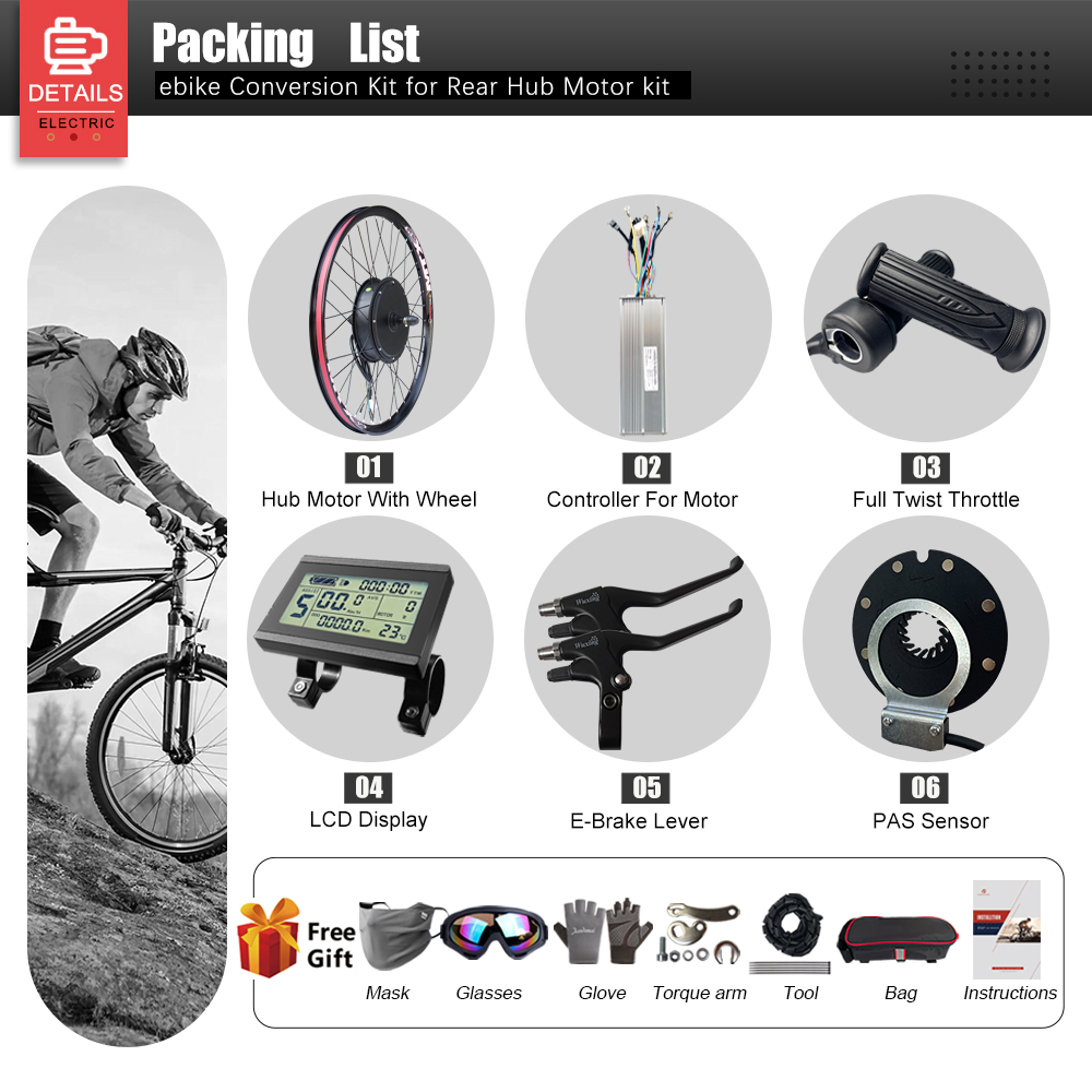 Kit Konversi Sepeda Listrik 72 - Ebike Conversion Kit 72V 3000W ulasan dan harga