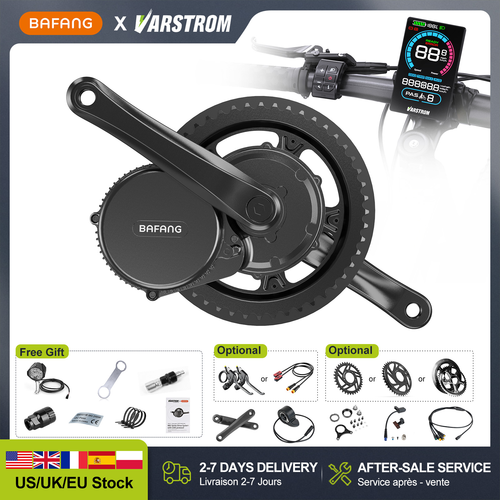 [Stok AS] BAFANG 48V 500W 750W - Bafang Bbs02B 48V 750W Mid Drive Kit ulasan dan harga