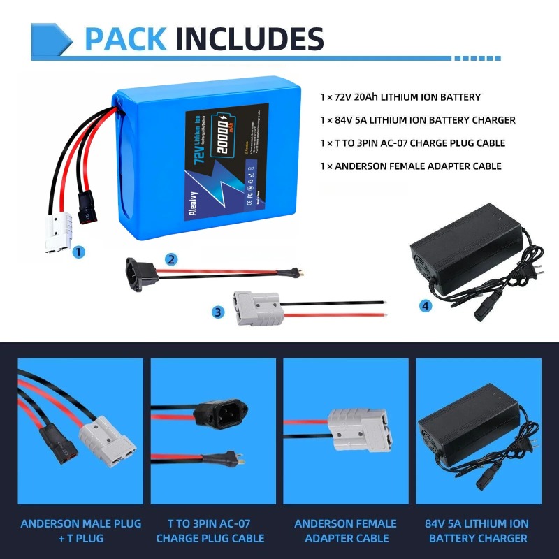 Baterai 72V 20S4P 20AH 20S6P 3 - Electric Bicycle Battery 72V 30Ah ulasan dan harga
