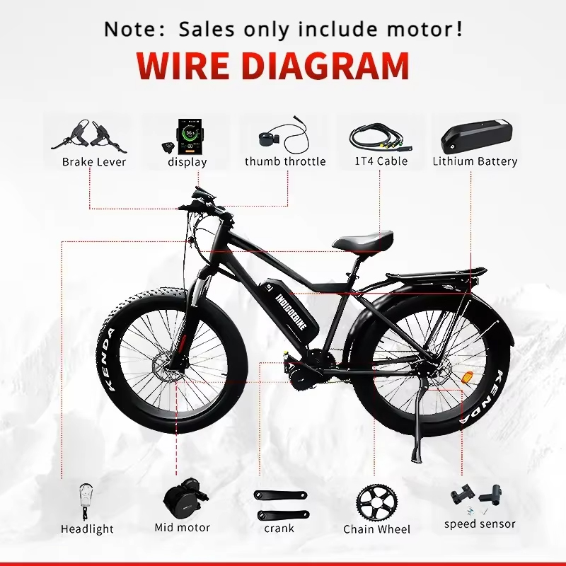 Kit Konversi Sepeda Listrik BA - Mid Drive Motor Kit 52V 1000W ulasan dan harga