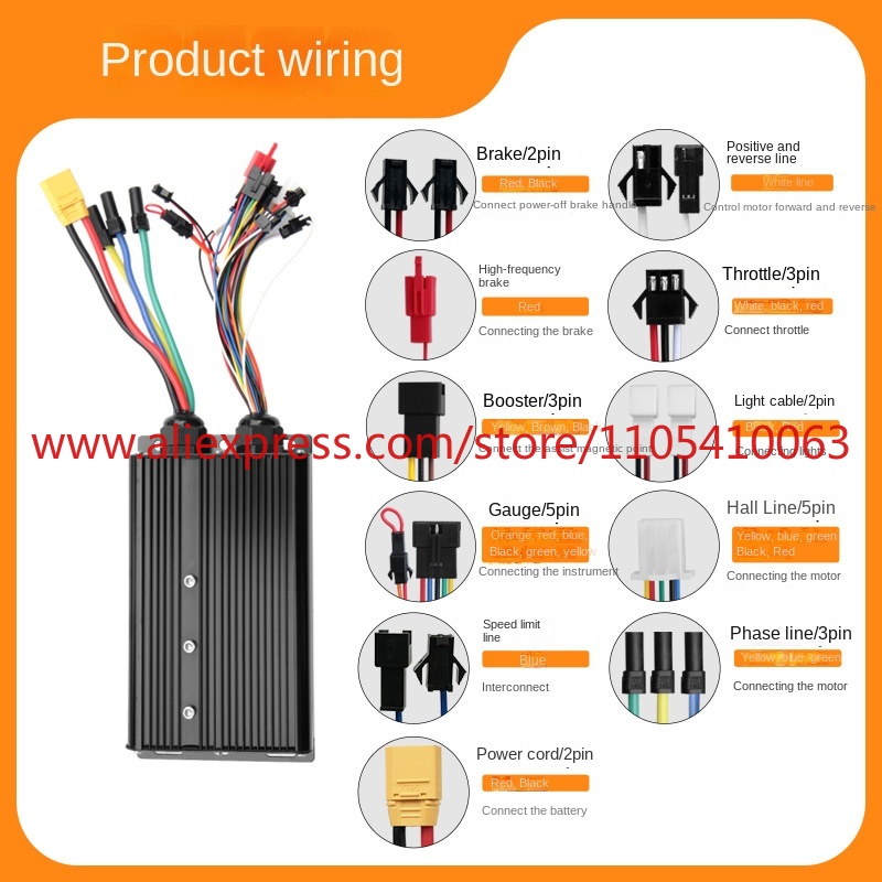 Sistem pengontrol kendaraan li - Sine Wave Controller 48V 72V 80A ulasan dan harga