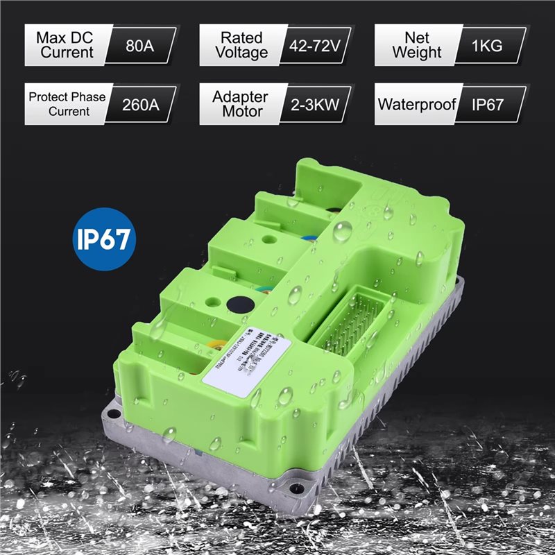 Fardriver 48V-72V 80A 3KW Peng - Sine Wave Controller 48V 72V 80A ulasan dan harga